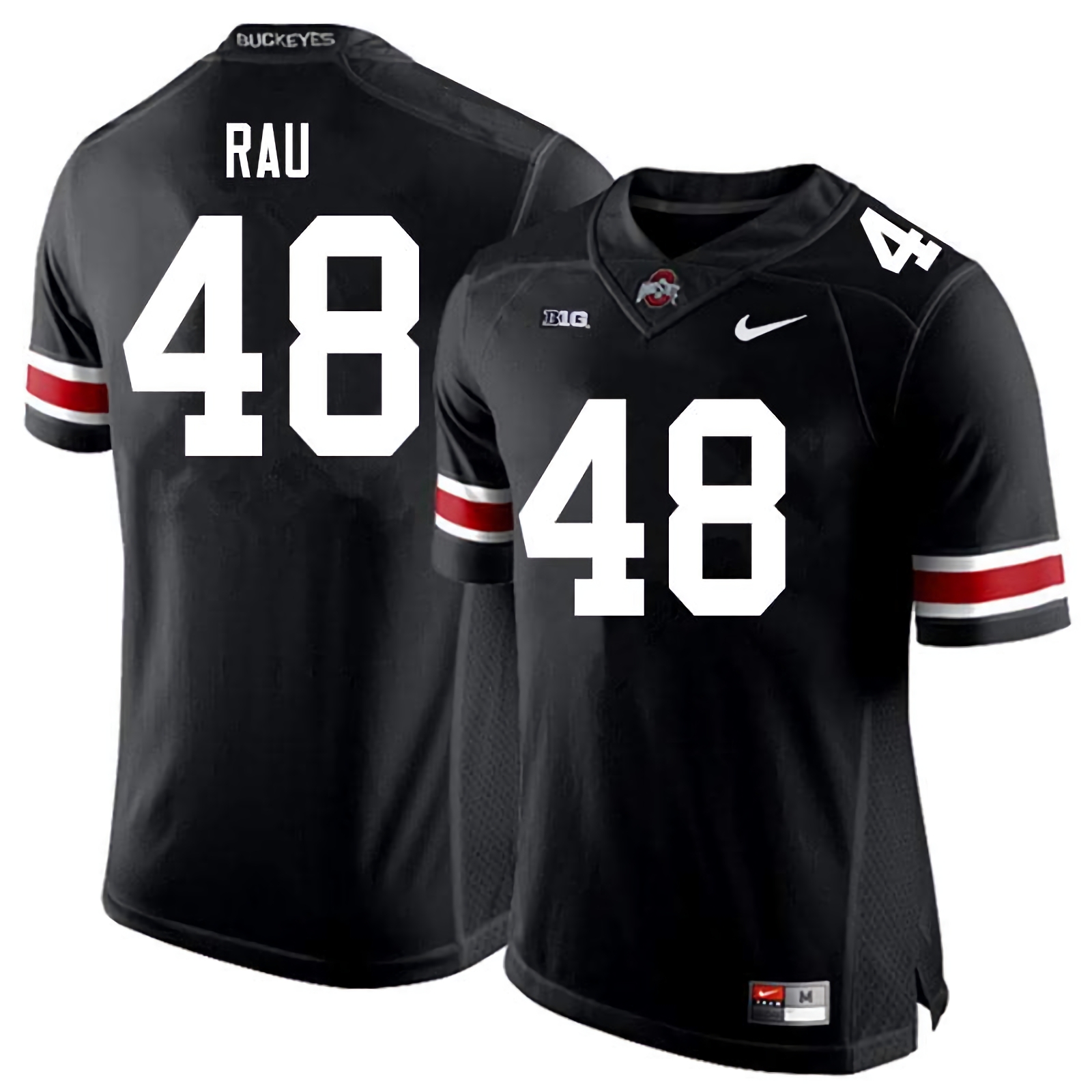 Corey Rau Ohio State Buckeyes Men's NCAA #48 Nike Black College Stitched Football Jersey TRB4656YB